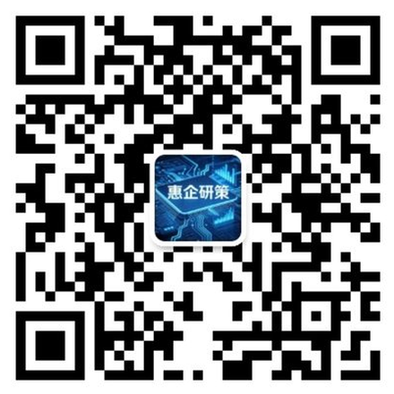 微信公众号「惠企研策」二维码